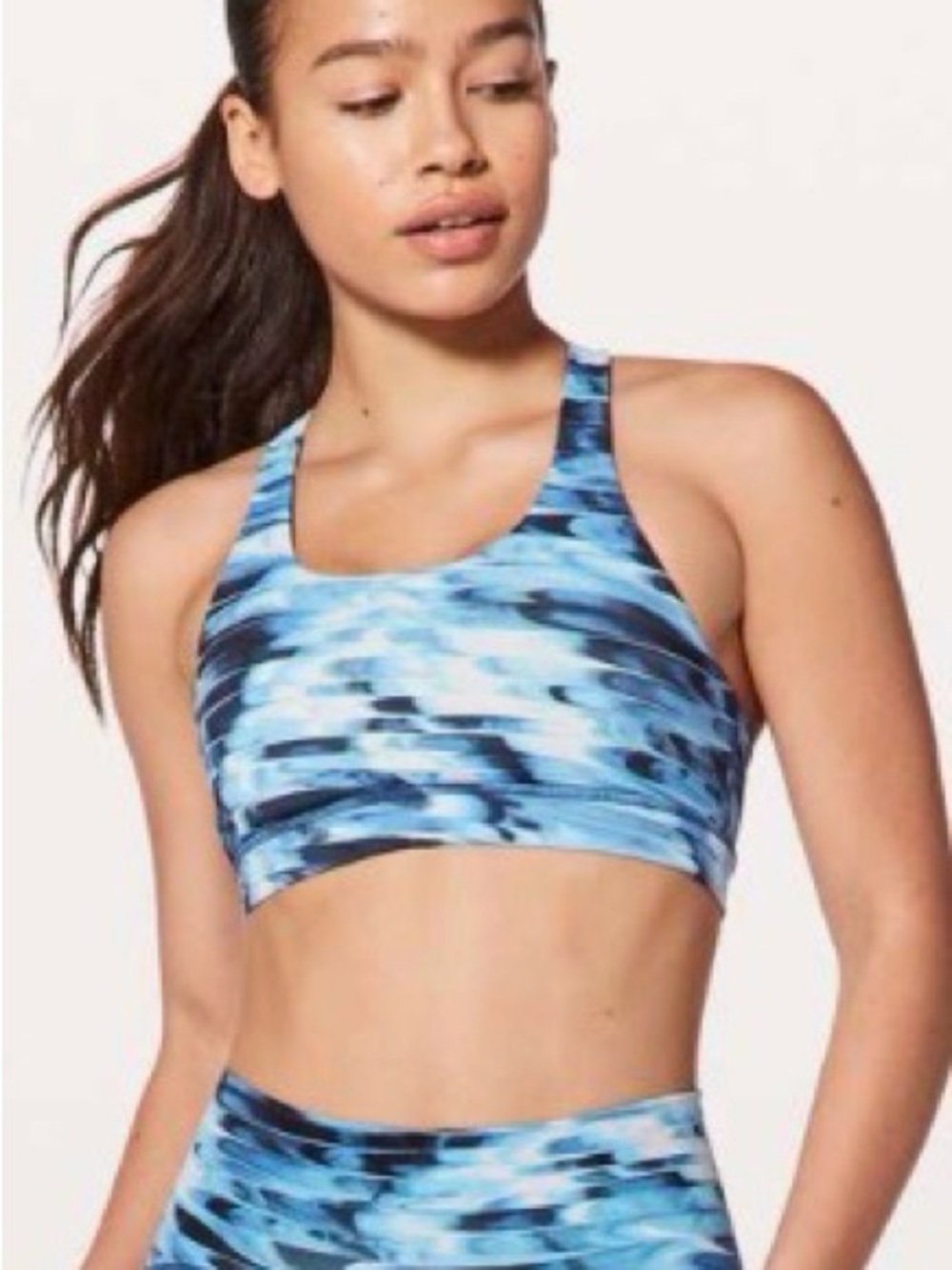 Lululemon Time to Sweat Tidal Multi Racerback Sports Bra Luxtreme Sz 4 (A1)